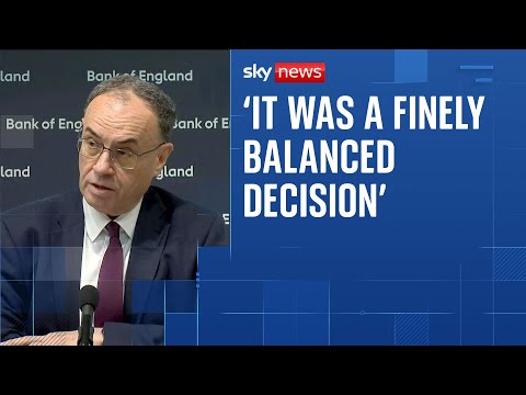 Uncertainty about path of future interest rate, says Bank of England’s Andrew Bailey