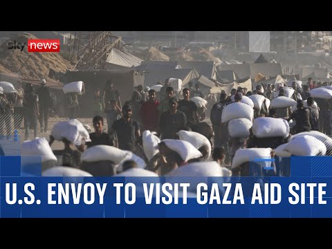 Trump’s special envoy to the Middle East will inspect a food distribution site