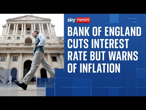 Bank of England cuts interest rate but warns of higher inflation