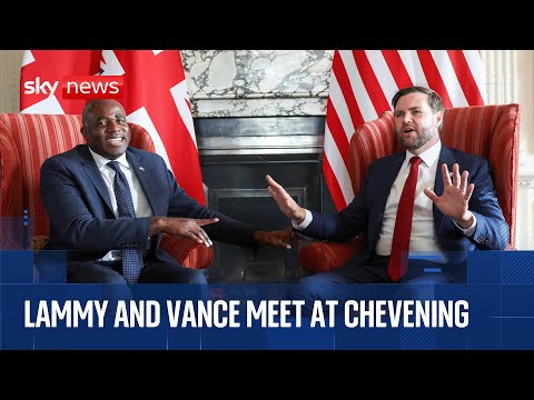JD Vance tells David Lammy ‘we love this country’ during UK visit