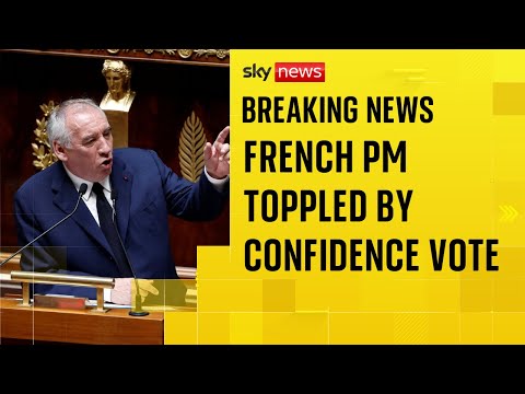 Political crisis in France as prime minister is ousted by MPs