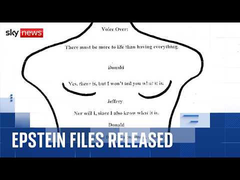 Alleged notes from Trump and Mandelson among messages in Epstein ‘birthday book’