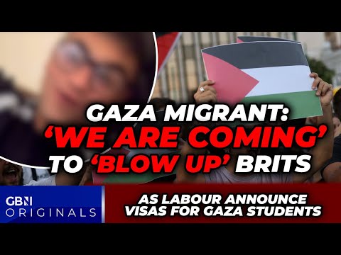 WATCH: Gaza migrant vows to ‘BLOW UP’ Brits as Labour launch FREE university for Palestine students
