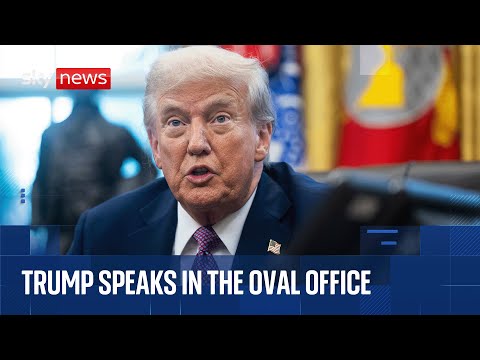 Donald Trump signs proclamation in Oval Office