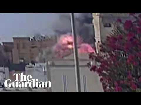 People run for cover after Israel launch strikes in Qatar