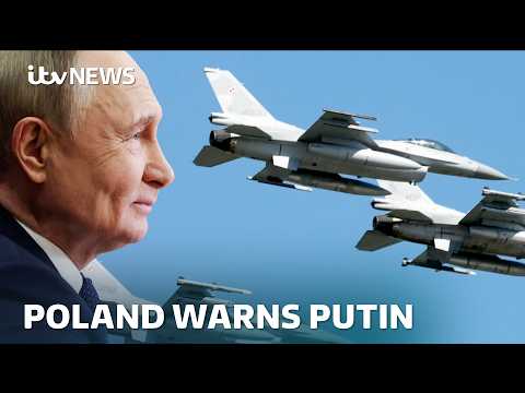 Putin accused of ‘dangerous escalation’ as Russian drones shot down in Polish airspace | ITV News