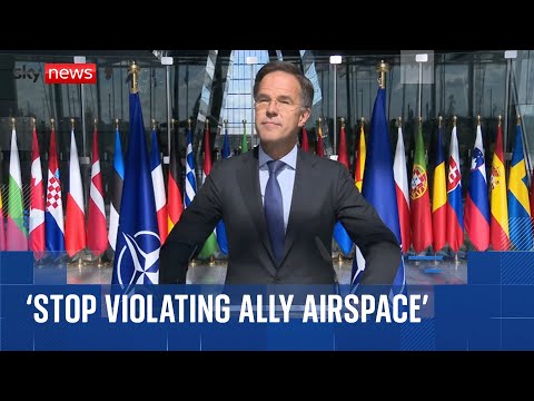 NATO chief sends message to Putin after Poland drone incursion