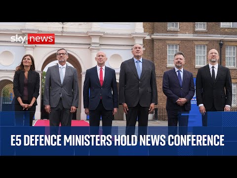 European defence ministers hold news conference following Russia’s drone incursion