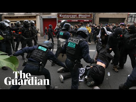 Demonstrators scuffle with police amid ‘Block Everything’ protests across France