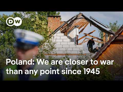Aftermath of Russian drones being shot down over Poland | DW News