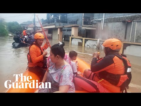 Streets submerged in Indonesia after devastating floods