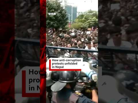 How anti-corruption protests unfolded in Nepal. #Nepal #BBCNews