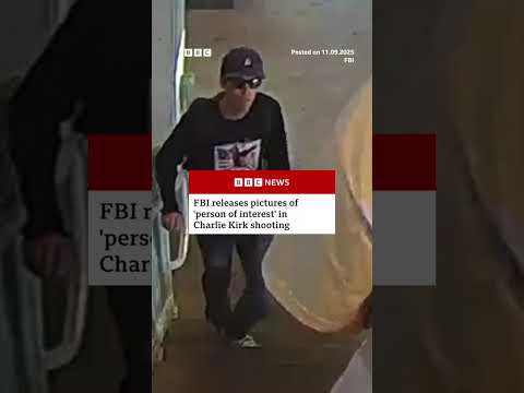 FBI releases images of “person of interest” in Charlie Kirk shooting. #CharlieKirk #BBCNews