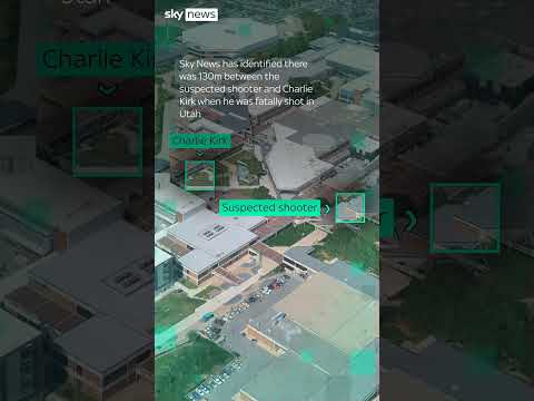 Suspected Charlie Kirk shooter seen on roof