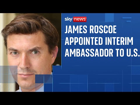 James Roscoe appointed interim ambassador to the US, following Mandelson’s sacking