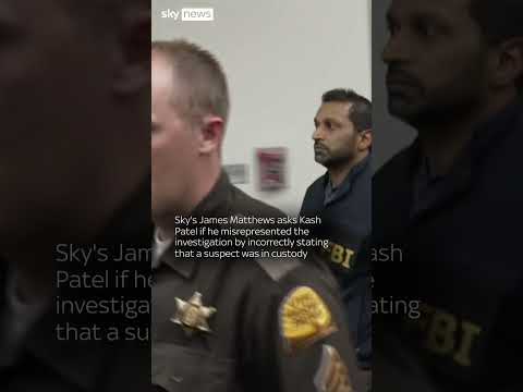 Charlie Kirk: FBI chief refuses to answer Sky News