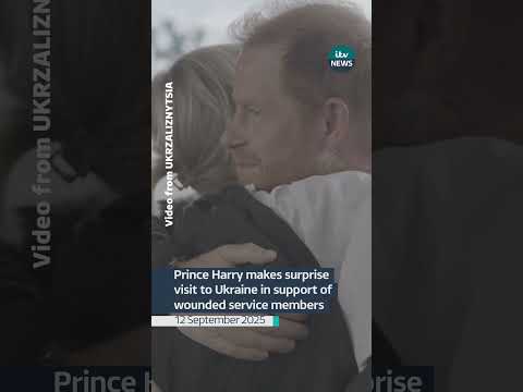 Prince Harry makes surprise visit to Ukraine in support of wounded service members #news #itvnews