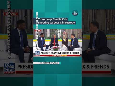 Trump says Charlie Kirk shooting suspect is in custody #itvnews #news
