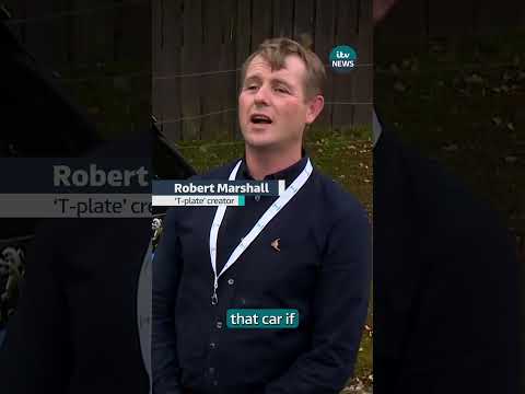 A campaign hopes tourists visiting Scotland will display ’T-plates’ #itvnews #scotland #driving