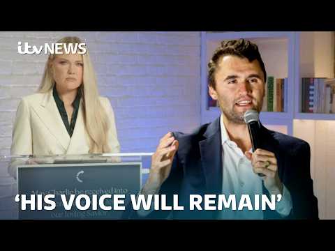 ‘I’ll never let your legacy die’: Charlie Kirk’s widow vows to continue his work | ITV News