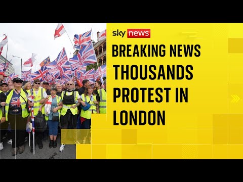 Police say 110,000 at ‘Unite the Kingdom’ rally