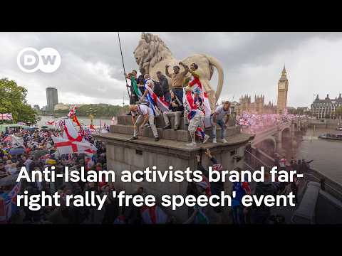 Police clash with over 100,000 anti-immigrant protesters at ‘Unite the Kingdom’ rally in London