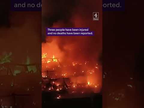 Manila fire displaces hundreds
