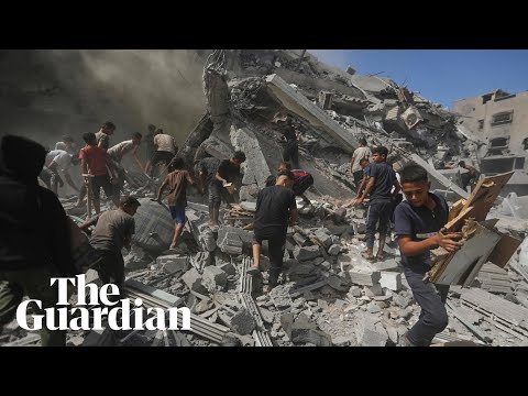Palestinians unable to evacuate as Israel strikes residential building in Gaza City