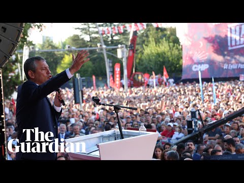 Tens of thousands protest in Ankara over Turkey’s crackdown on opposition