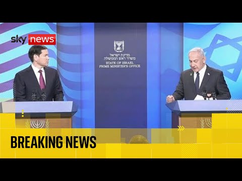 Trump’s top diplomat Marco Rubio and Benjamin Netanyahu holding news conference
