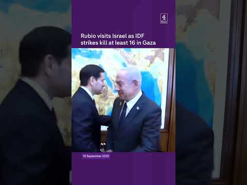 Rubio visits Israel as IDF strikes kill at least 16 in Gaza