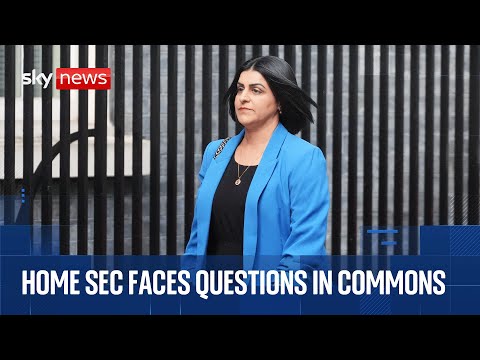 New Home Secretary faces questions in the Commons