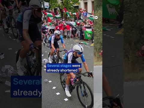 Pro-Palestinian protests disrupt Spain’s cycle race Vuelta finale | DW News