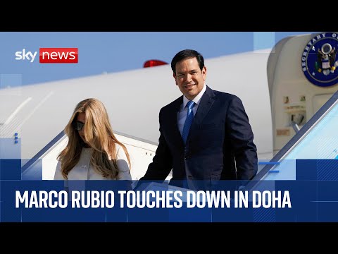 US Secretary of State Marco Rubio arrives in Doha