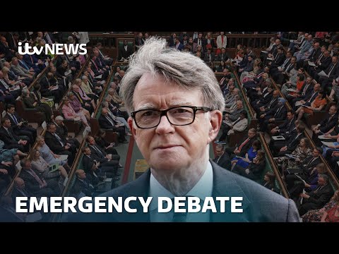 Watch LIVE – MPs asks questions about Mandelson appointment at Commons emergency debate  | ITV News