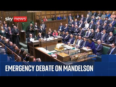 Emergency debate in Commons on Starmer’s appointment of Mandelson