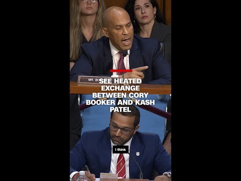 See heated exchange between Cory Booker and Kash Patel