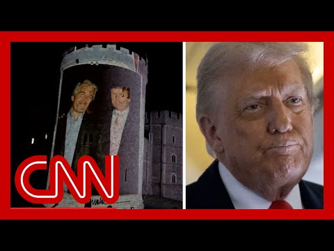 Epstein scandal haunts Trump’s UK visit as 4 arrested for projecting images onto Windsor castle