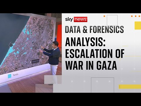 Sky News analysis shows major escalation in Gaza war