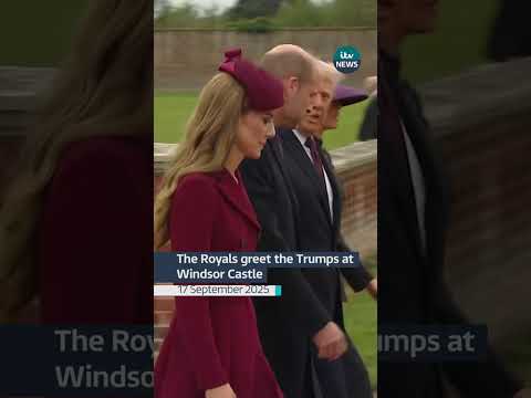 The Royals greet the Trumps at Windsor Castle
