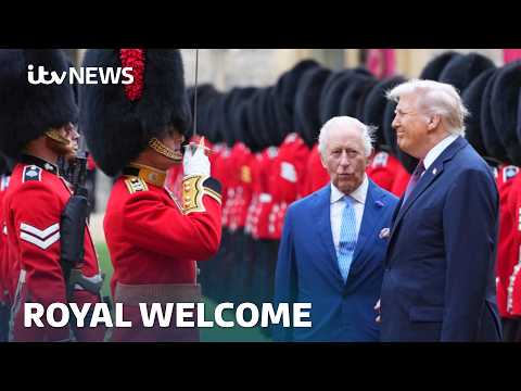 King and Queen host Trump at Windsor Castle for historic state visit | ITV News