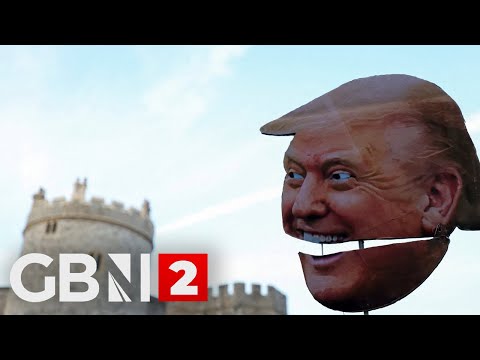 LIVE: Demonstrators rally against U.S. President Trump’s state visit