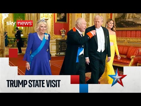 Donald Trump attends state banquet alongside King Charles at Windsor Castle