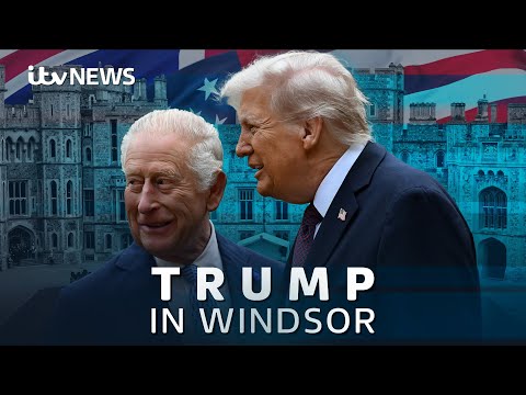 State banquet and military display as King hosts Trump at Windsor Castle | ITV News