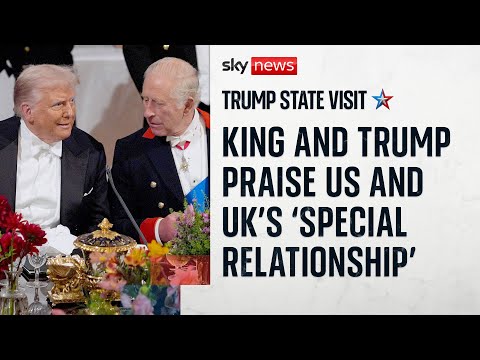 King praises Trump’s ‘commitment’ to ending wars – as Trump hails ‘priceless’ UK-US bond