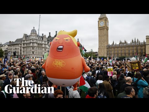 Thousands of demonstrators protest against Trump state visit