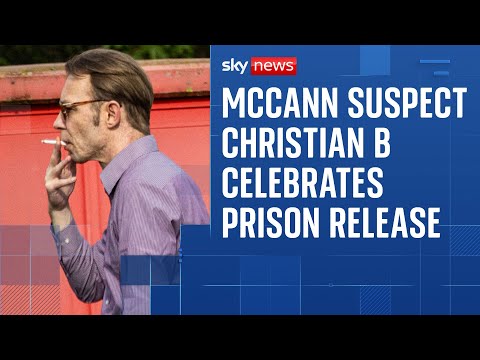 Madeleine McCann suspect celebrates release from prison with burger and cigarette