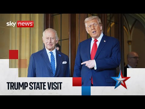 Trump says goodbye to the King as he leaves Windsor Castle
