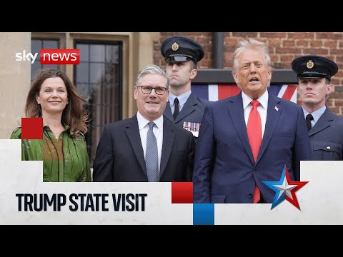 Trump arrives at Chequers to meet Starmer | Sky News coverage