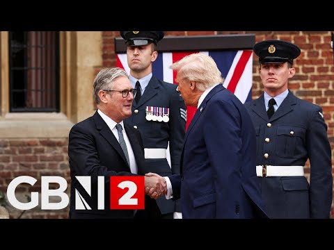 WATCH: Donald Trump at Chequers with Keir Starmer